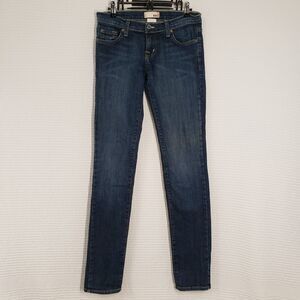 BDG Jeans Womens 27x32 Blue Skinny Low Rise Dark Wash Y2k USA Urban Outfitters